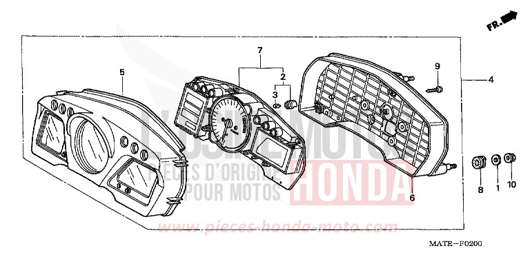 METER for Super Blackbird ACCURATE SILVER METALLIC (NH146E) from 2005